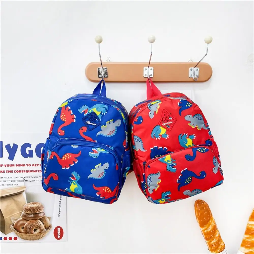 New Nylon Children's Backpack Cartoon Dinosaur School Bag Preschool Backpack Toddler Kid