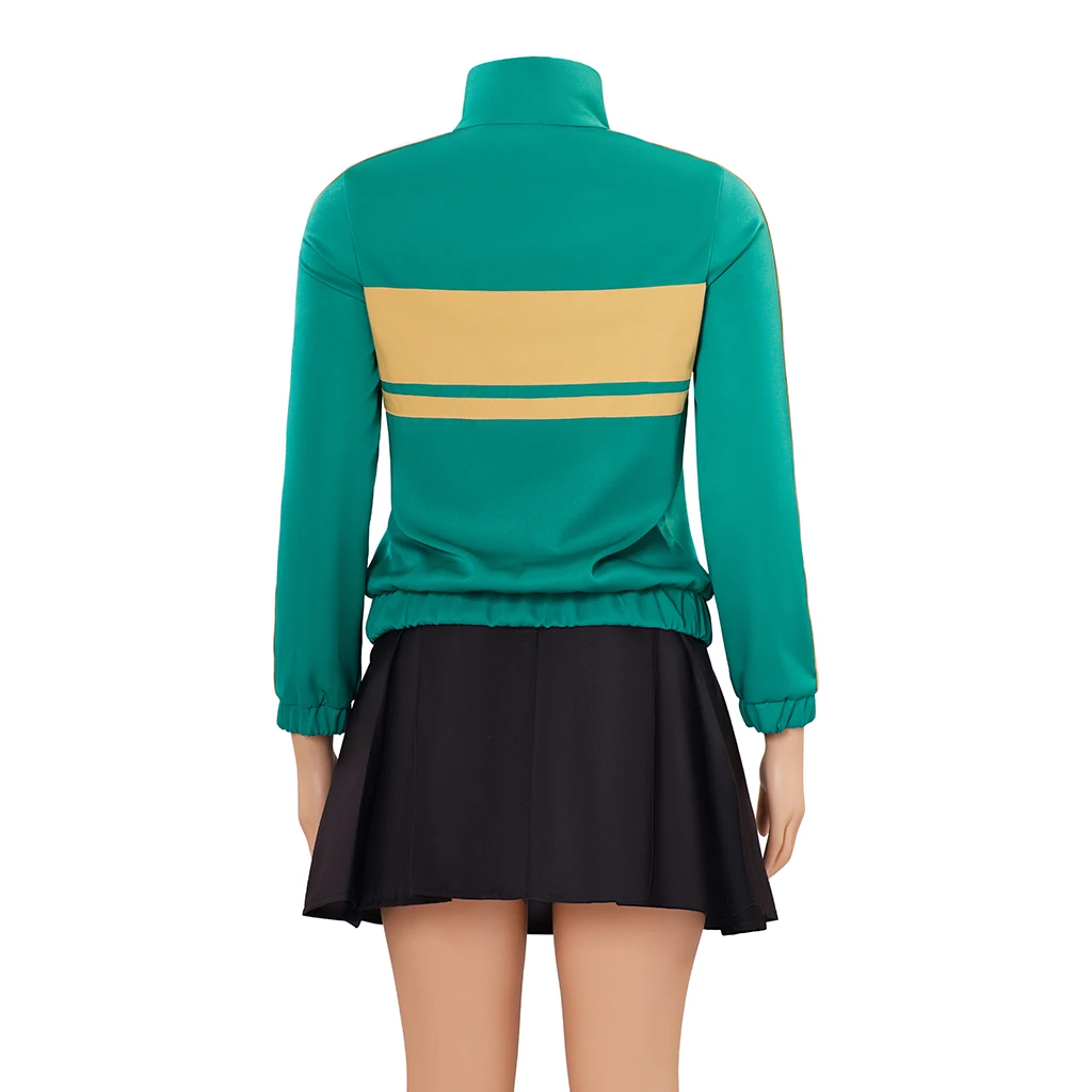 رامونا الزهور تأثيري سكوت الحاج كيم باين تأثيري حلي الأخضر فستان بتصميم بدلة موحدة مجموعة كاملة ملابس حفلات الهالوين كرنفال