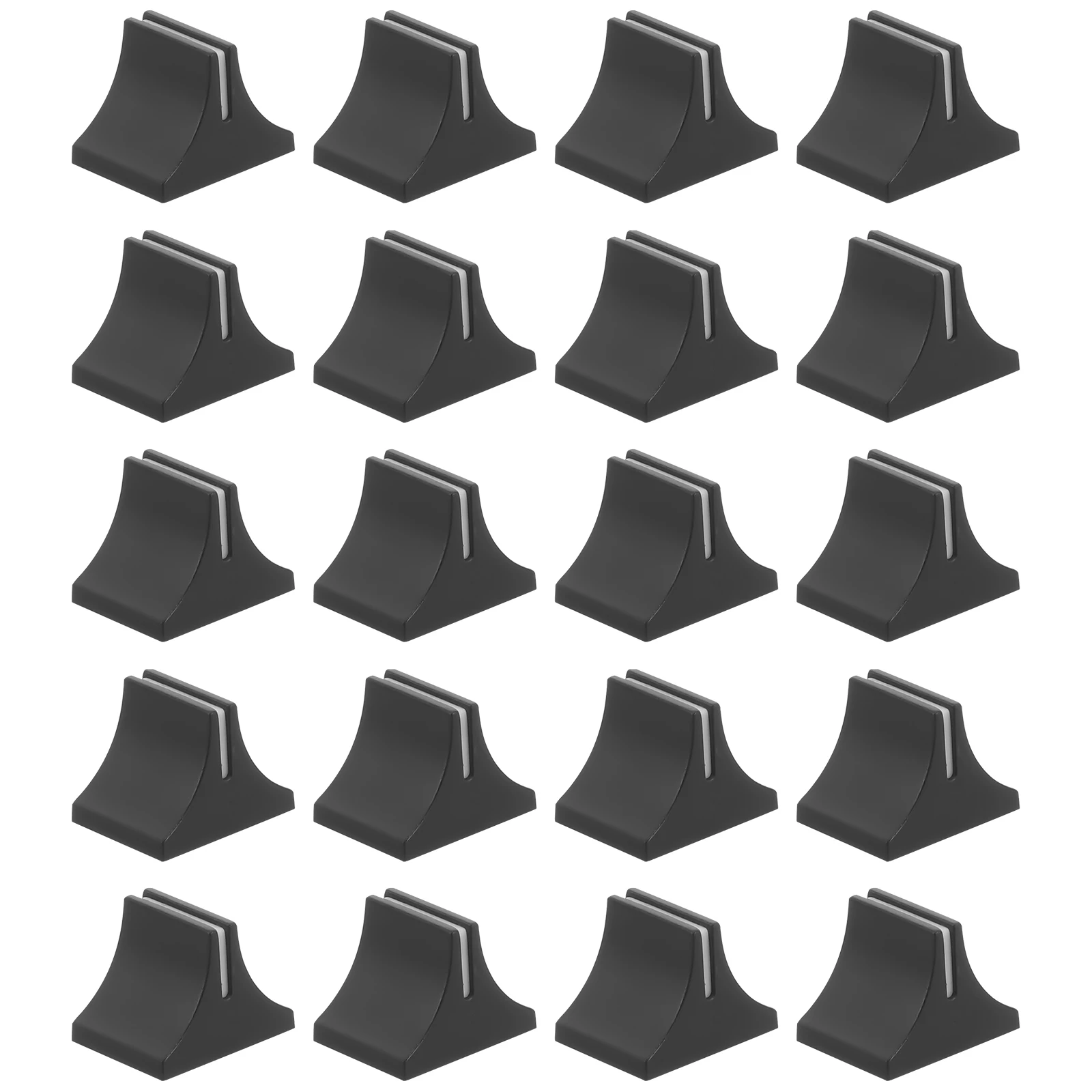 

20pcs Push Keycap Knob Mixer Slider Black Buttons Caps Replacement Console DJ Equipment Accessories Plastic Straight Slide