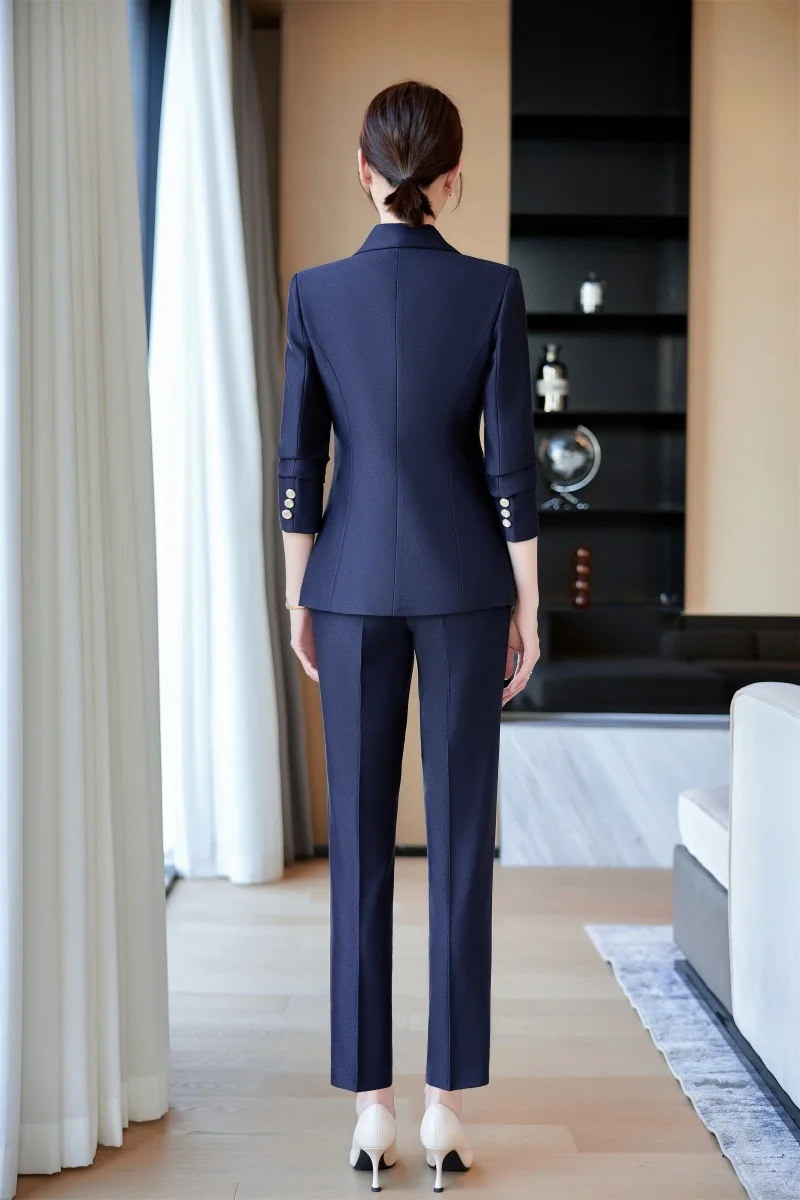 AIyssa New fashion professional women's clothing for 2025, high-quality two-piece suit jacket + pants. Elegant and charming