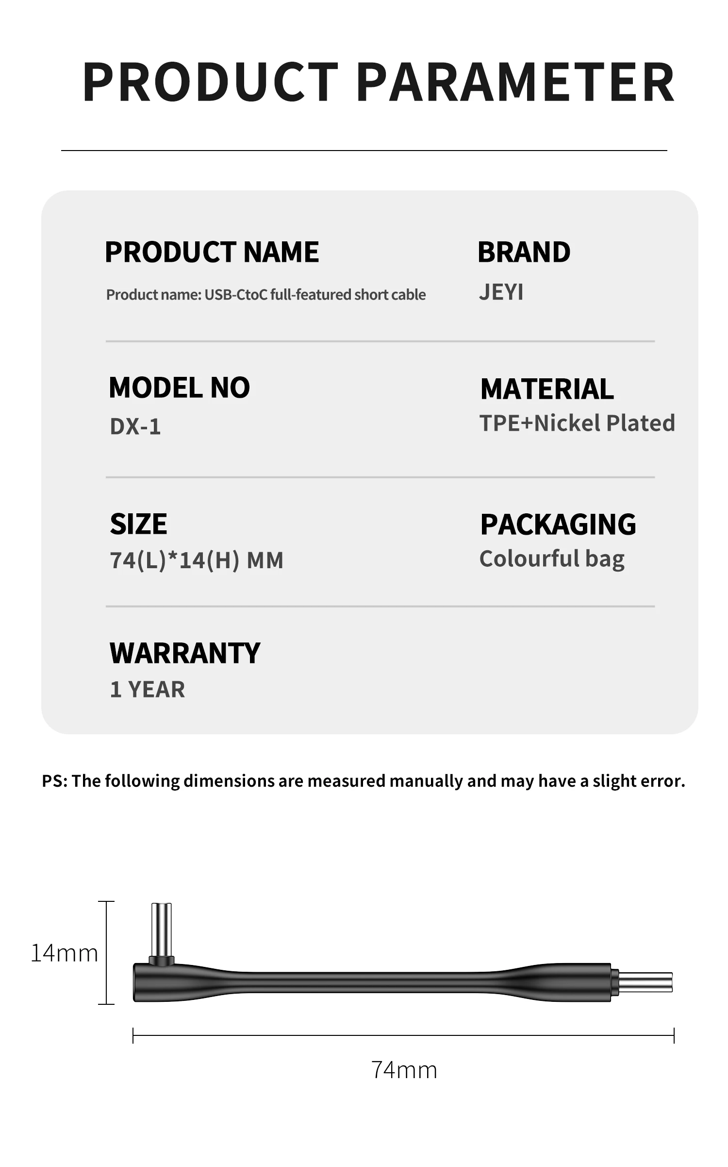 20 Gbit/s 90 ° USB-Kabel C auf C PD 3A 60 W 75 mm Mobile Power Typ C-Kabel für iPhone 16 15 Pro Max MacBook Power Bank Tablet iPad – Detail 15