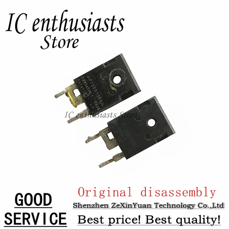 10PCS-50PCS APT30D120B APT30D120BG APT30DQ120BG 30A 1200V TO-247 replace RHRG30120 Original disassembly