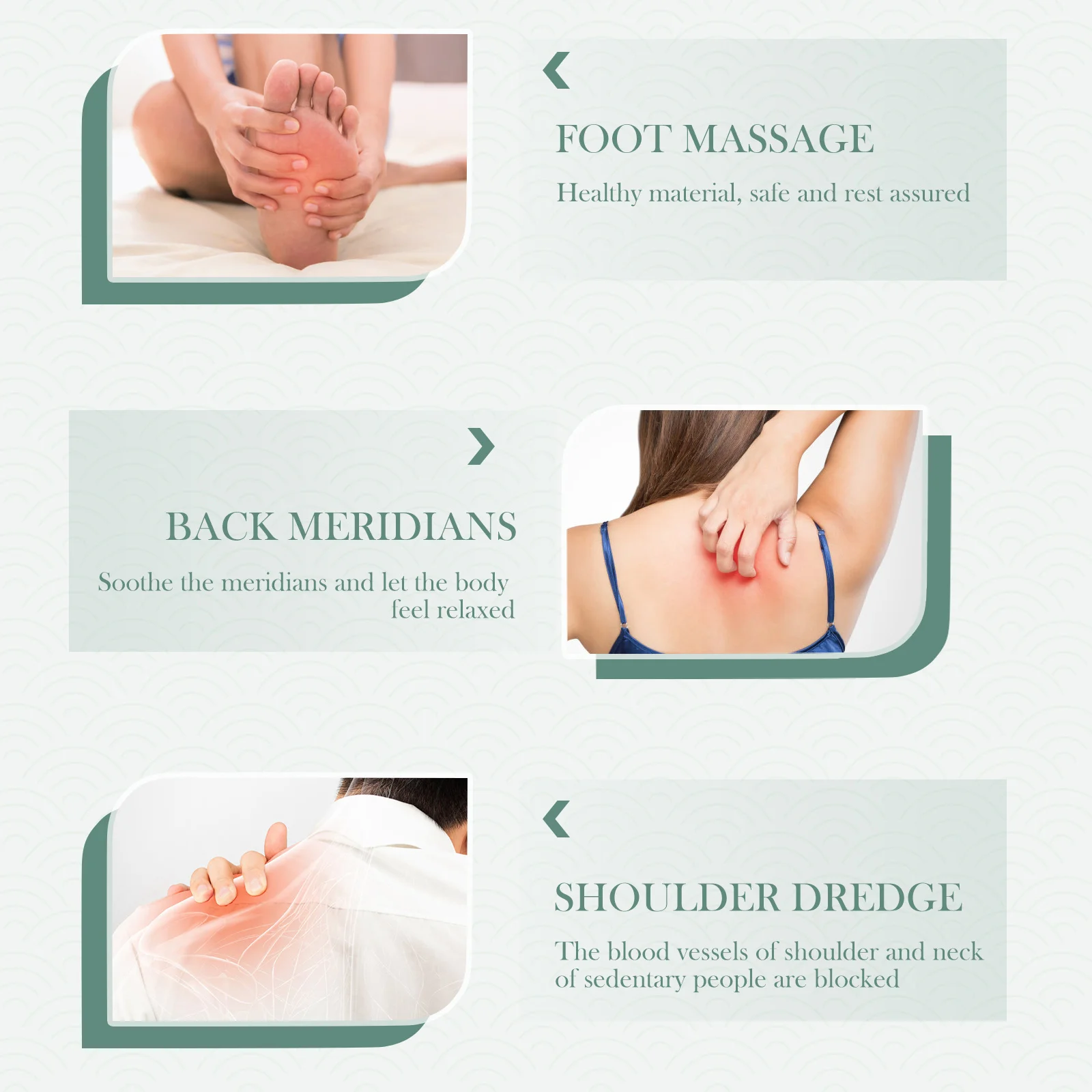 4 قطع من أداة التدليك اليدوية للعناية بالبشرة لتجاعيد الوجه والاسترخاء ورفع أسطوانة الوجه #5