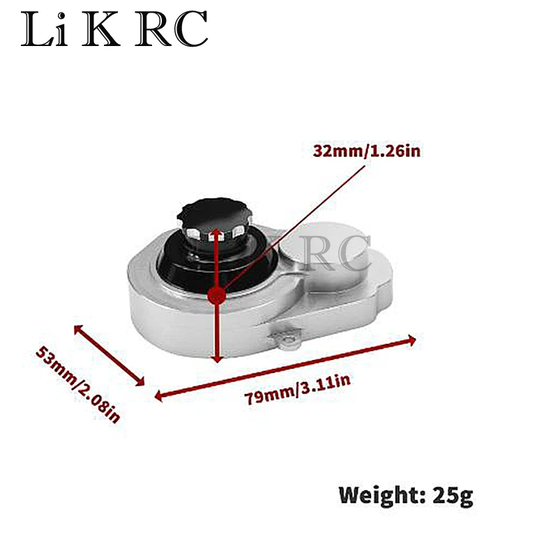 Metal Transmission Gearbox Shell for 1/10 Slash 2WD Rustler Stampede Bandit 2WD VXL RC Car Upgrade Parts