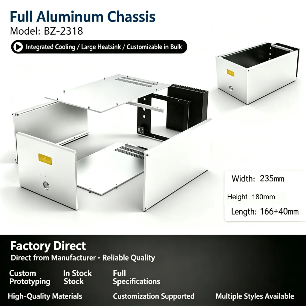 Lianli-Gao Wen separate amplifier chassis, power amplifier chassis, rear cooling chassis, mono chassis.