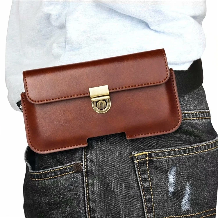 Leather Phone Case For iPhone 17 Pro Max Bag Buckle Waist Phone Belt Pouch For Apple 17 Air 16e 15 Pro Max 13 Mini 14 Plus Cover - Image 3