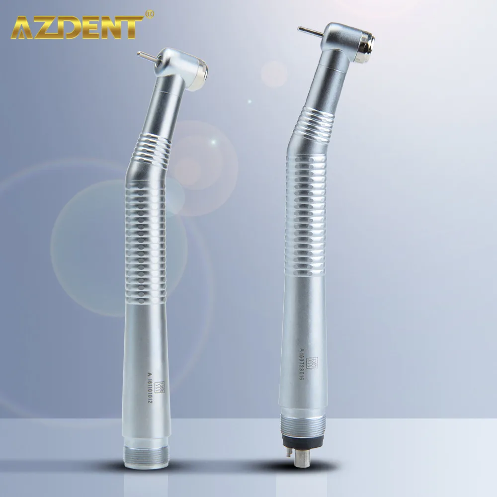 AZDENT Dental High Speed Handpiece Standard Head Burs 1.6mm Push Button Single Way Spray Dentistry Medical Turbine Handpiece