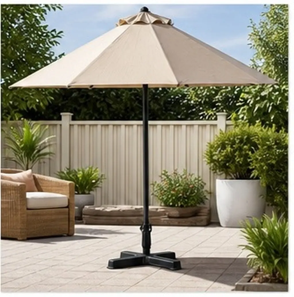 Fillable Umbrella Base Insert Plastic Stand Holder Stable Outdoor Parasol Pole Support Accessories Replacement Repair Parts