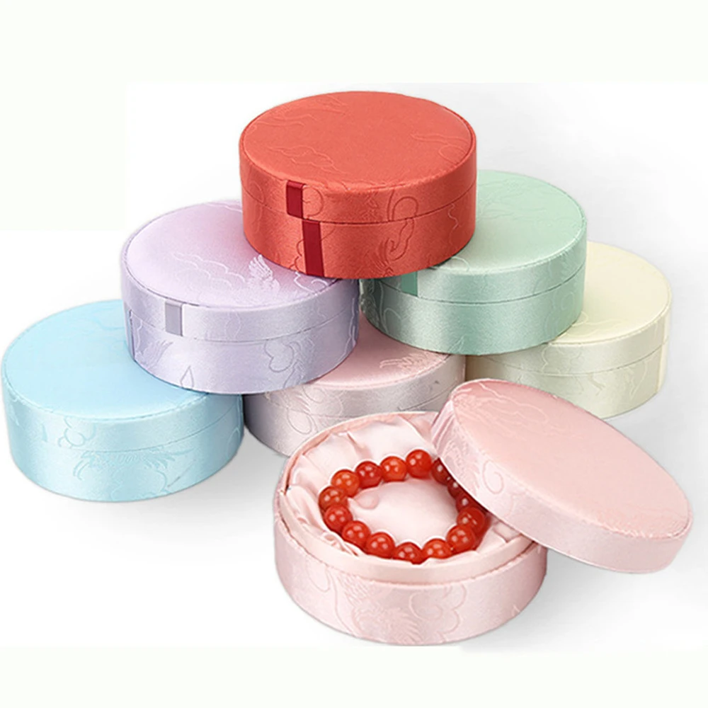 سوار مطرز متطور رائع وبسيط وكلاسيكي وديكور عتيق متعدد الاستخدامات وتغليف دائري صندوق هدايا رائع #3