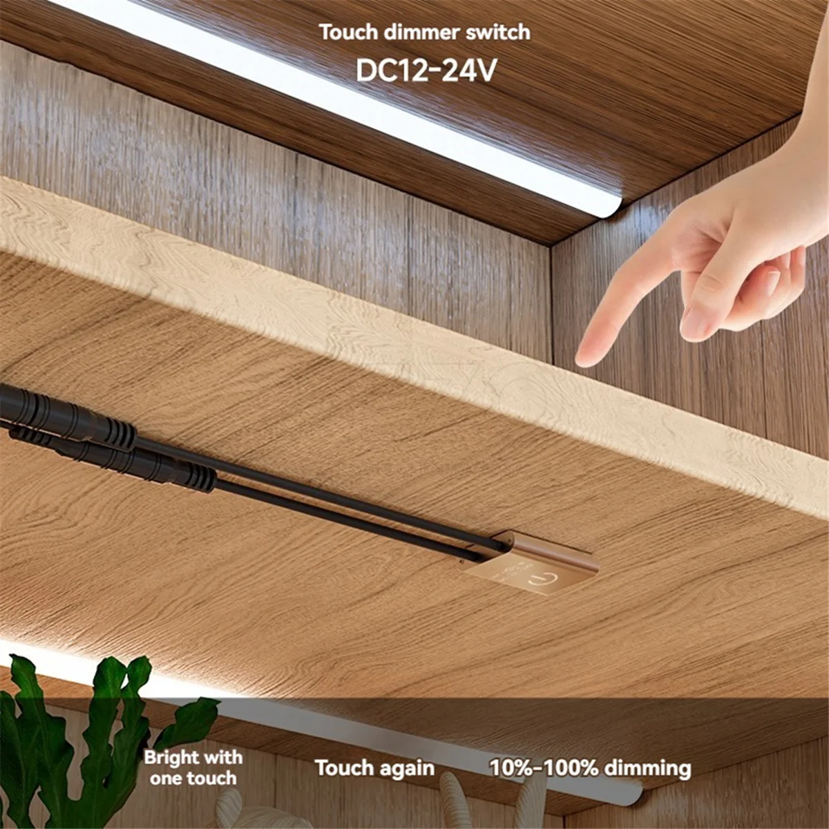 Touch sensor switch DC 12V 24V Touch Dimmer Switch Brightness Adjustment Monochrome on/Off Touch Dimming Switch Controller for C