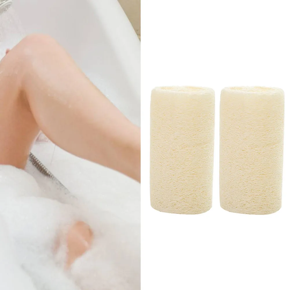 

4Pcs Loofah Sponge Pads Natural Exfoliating Bath Towel Soft Skin Cleanser Shower Body Scrubber Silky Smooth Skin Removal