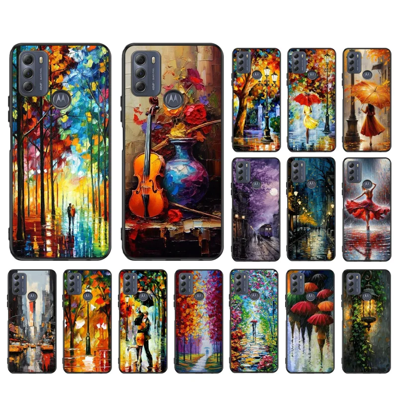 Landscape Oil Painting Art Phone Case For Moto Edge 50 40 Pro Edge 40 30 Ultra Neo Fusion G Power G Stylus G Play E32 E20 E40