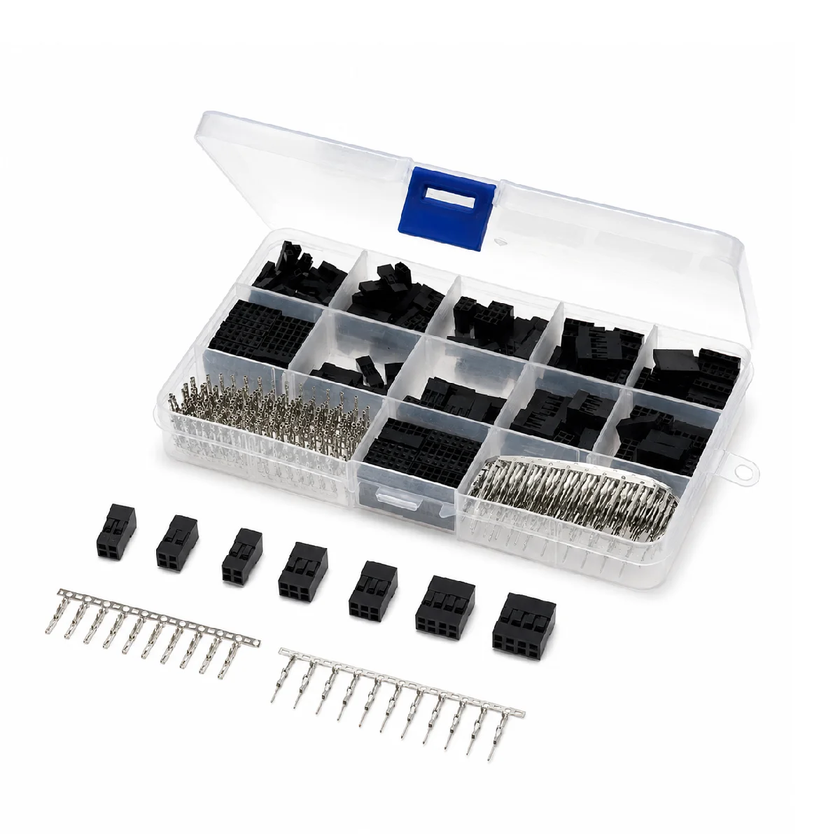 620PCS Male/Female Jumper Cable Connector Kit with Pin Housing 2.54MM Adapter Cable Connector for Dupont Circuit Boards