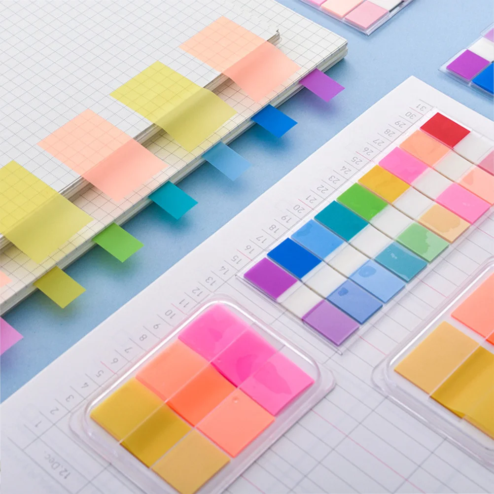 900 قطعة من علامات تبويب مؤشر الصفحة الفلورسنت علامات تبويب الكتب لتهرين علامات كتاب تنظيم الملاحظات #1