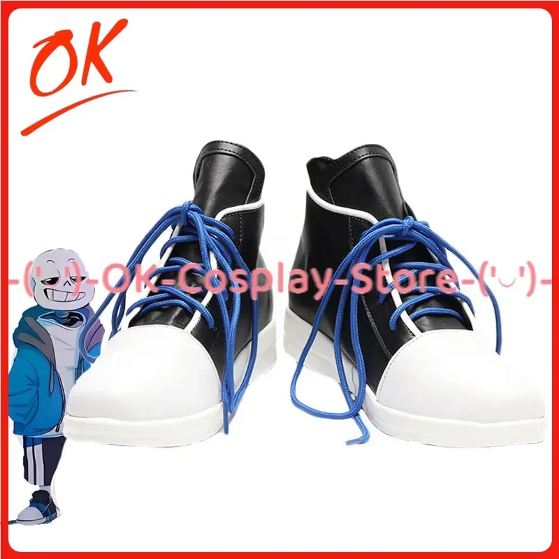 

[На заказ] обувь для косплея Sans, аниме, реквизит для ролевых игр, Хэллоуин, карнавал, вечерние ботинки из искусственной кожи