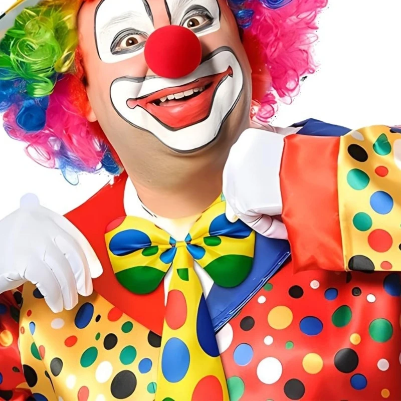 costumes Clown, coiffure Clown colorée, bandeaux Clown avec cravate, HXBA