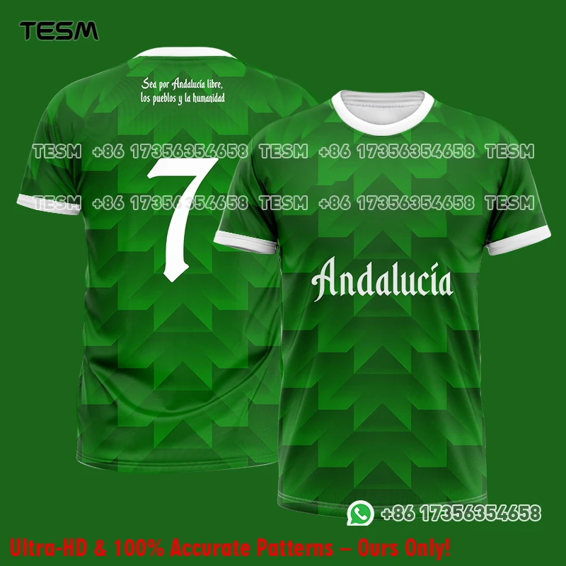 TESM Maillot de football pour hommes, t-shirt à manches courtes, t-shirt de football pour adultes et enfants, respirant, sport, hommes, femmes, garçons, filles, cadeau pour les fans