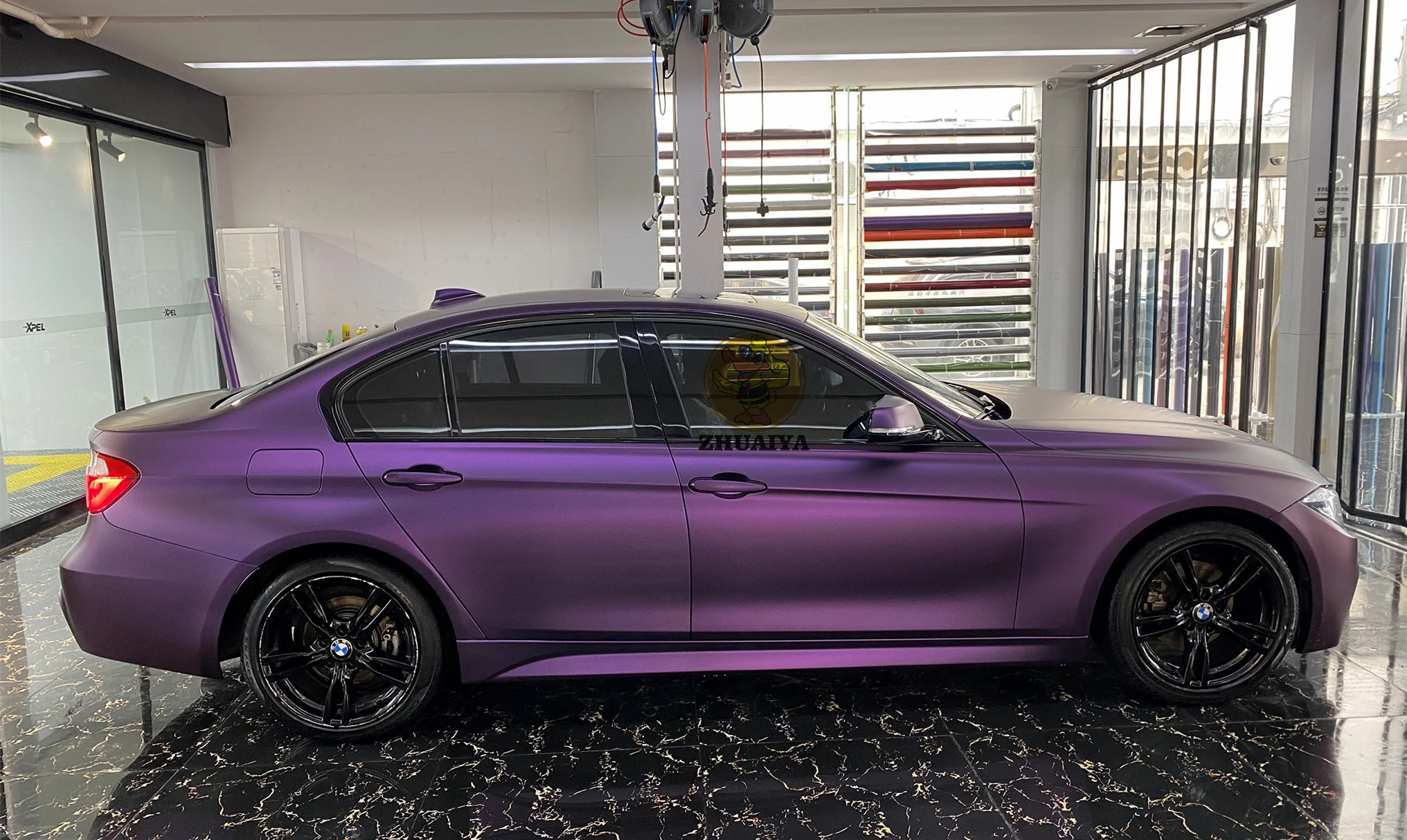 Super matte metallic Pinot Noir Purpl Vinyl Wrap For Car Wrapping Covering Foil Air Bubble Free Low Tack Glue152*18M/Roll 5x59ft