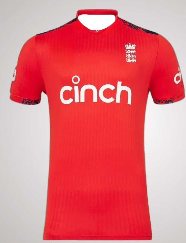 2025 إنجلترا الكريكيت قصيرة الأكمام جيرسي طبعة محدودة امتصاص العرق التجفيف السريع الرجال والنساء التدريب تي شيرت