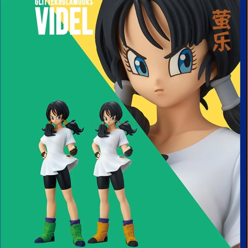 25cm Original Dragon Ball Z  Videl Figure Banpresto Glitter Glamours Pvc Model Ornament Style Kawaii Figurine Collection Toys image 6