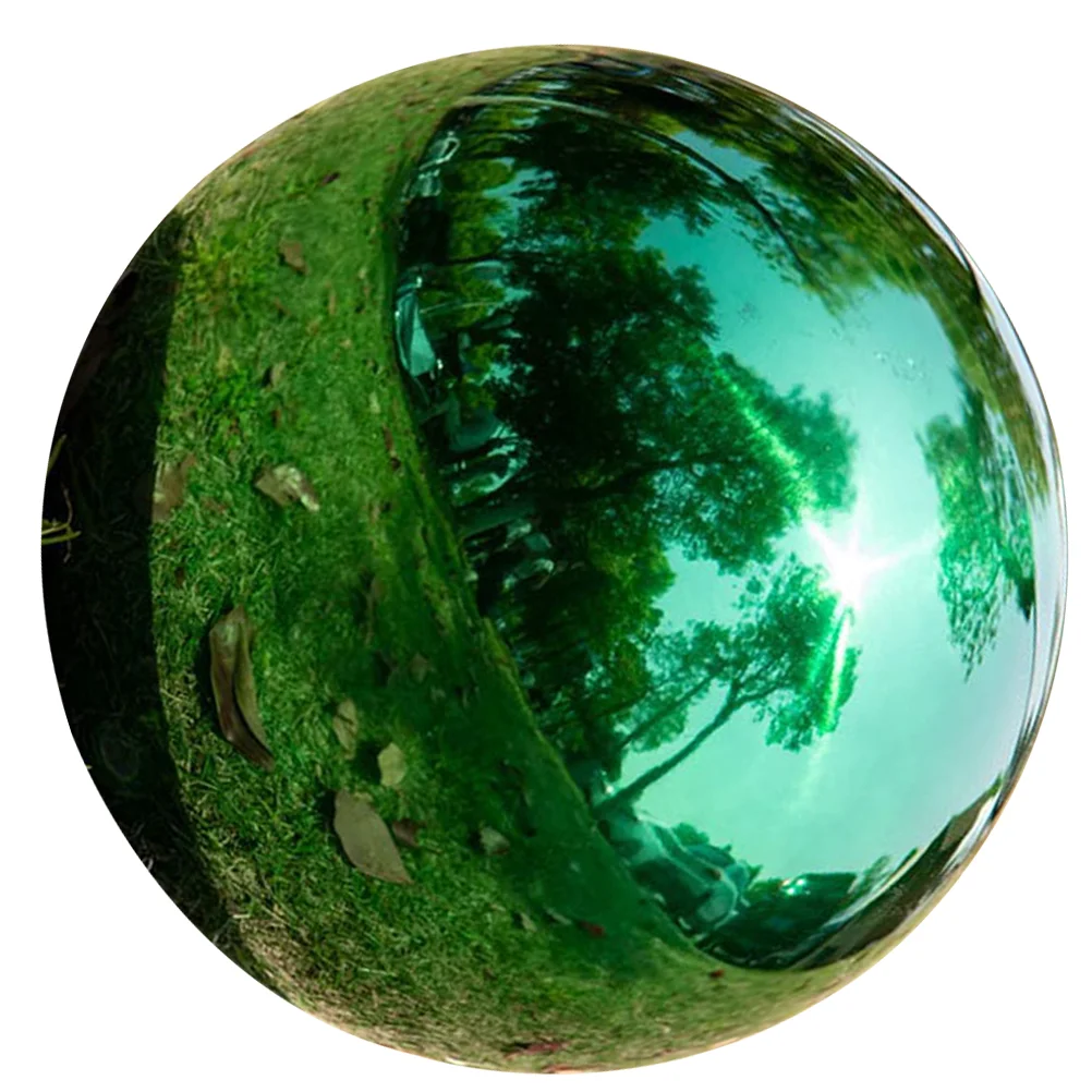 Reflective Ball Gazing with Stand Sphere Solar Garden Ornaments Balls Planet Earth Outdoor Delicate Colored Hollow