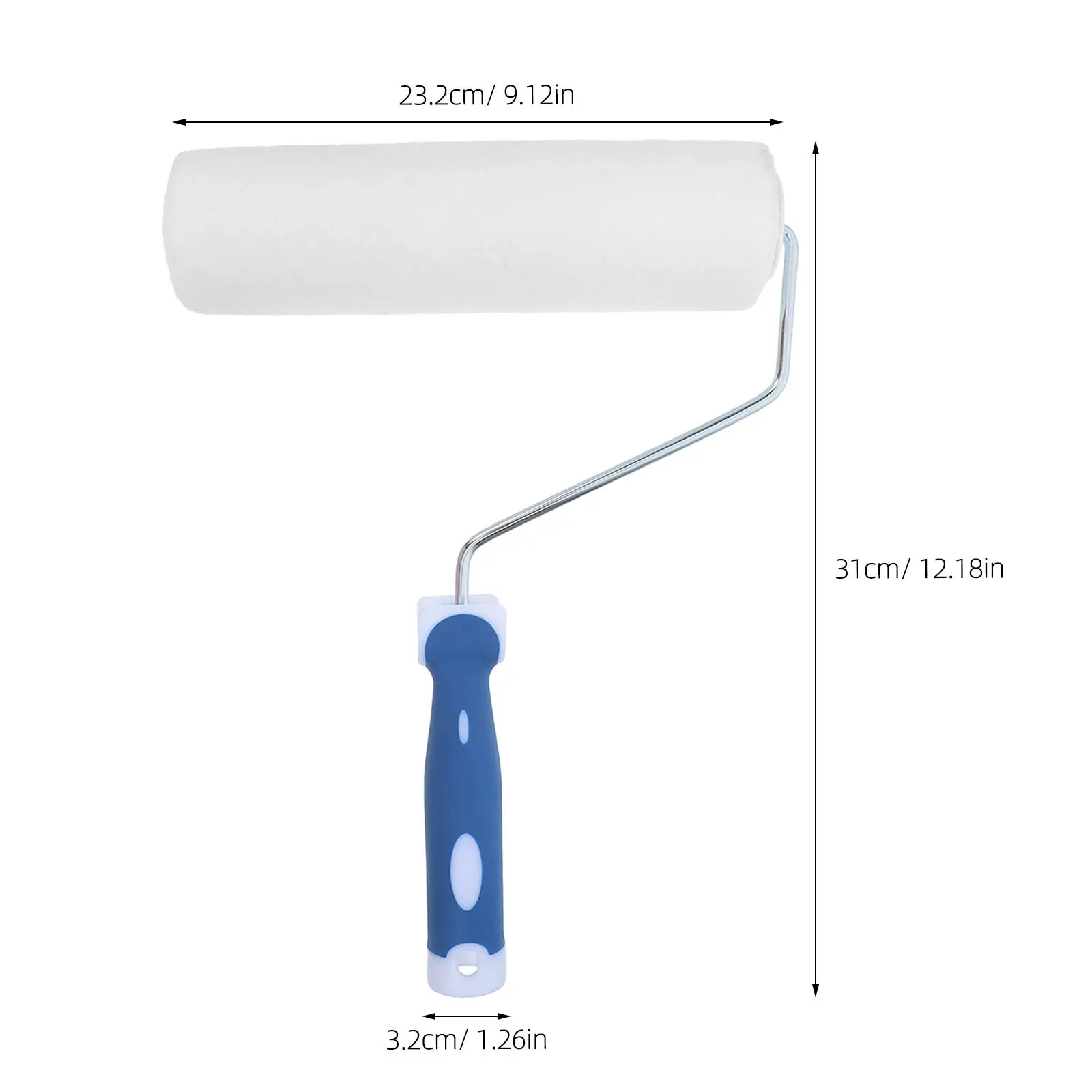 Paint Roller 9 Inch High Density Brushed Cotton Smooth Finish Tool for Artistic Coatings Wall Painting Supplies Indoor Paint