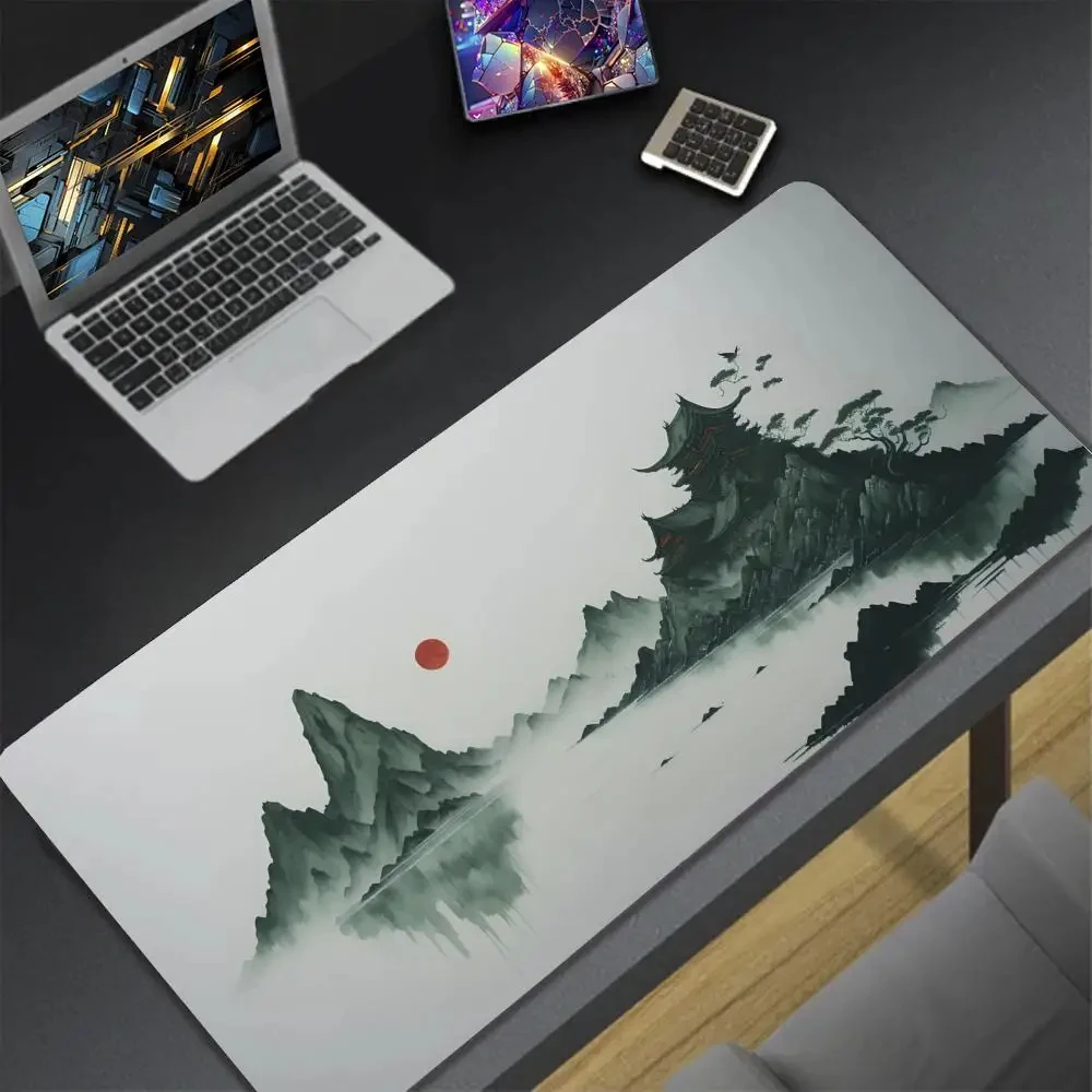 

Large Mouse Pad 40x90cm Chinese Ink Painting Big Computer Mousepads Gaming Mousepad Big Keyboard Mat Gamer Mouse Pads Desk Mats