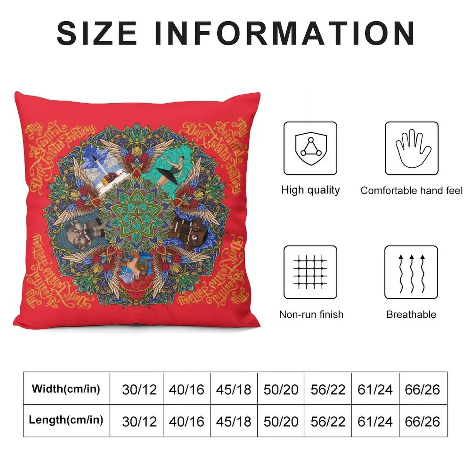 My Beautiful Dark Twisted Fantasy Mandala Throw Pillow New year Throw Pillow Throw Pillow Covers