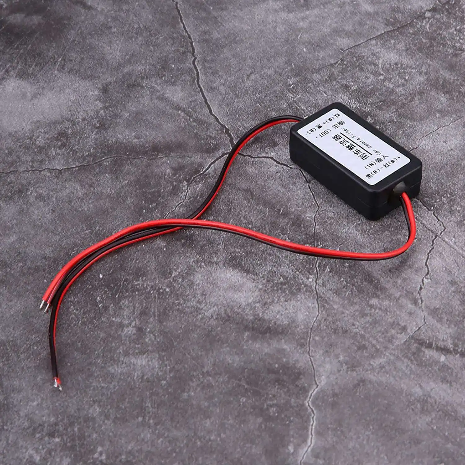 

12V Car Rear View Camera Rectifier Relay Capacitor Filter Connector for Rear View Lens Anti-Interference BallastJAS