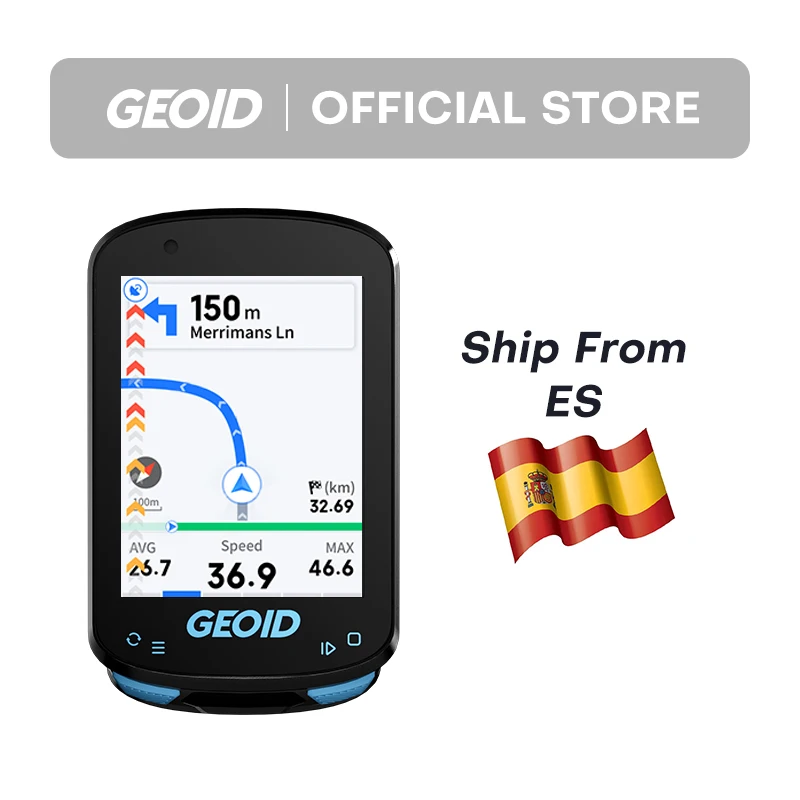 GEOID CC600 دراجة الكمبيوتر اللاسلكية شاشة ملونة دراجة عداد السرعة ANT + WIFI الدراجات عداد السرعة IPX7 مقاوم للماء عداد المسافات