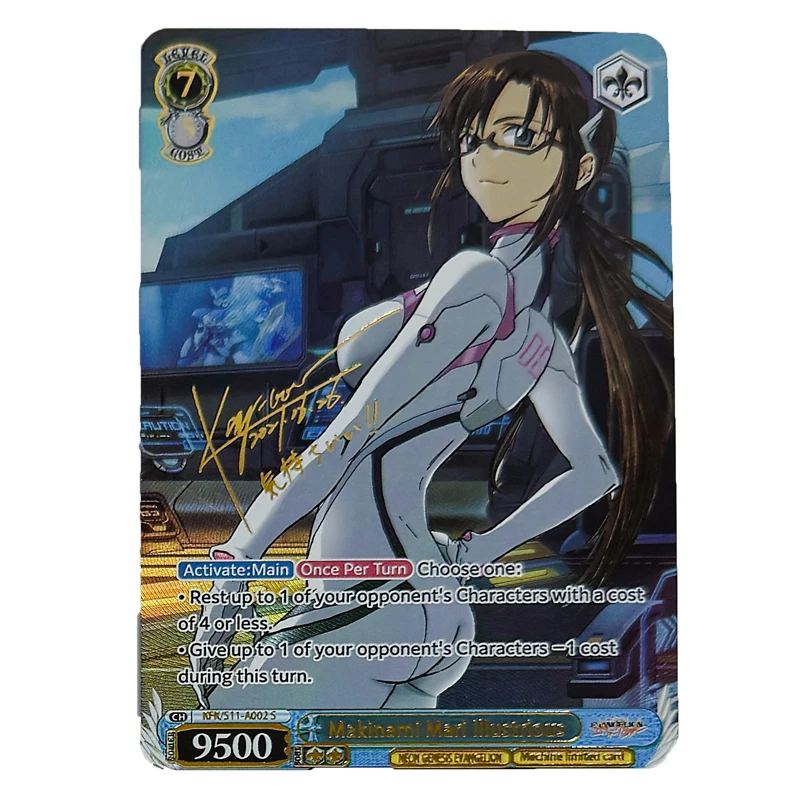 EVA Ayanami Rei Asuka Mai Shiranui Katsuragi Misato Ikari Shinji Hot stamping signature collectible card Christmas birthday gift