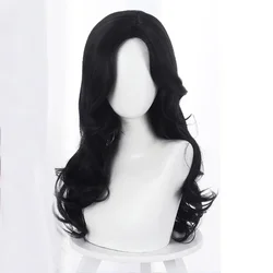 Synthetic Wig Halloween The Witch Yennefer of Vengerberg Long Black Wavy Wig Women Role Play Black Hair Cosplay Wavy Wig