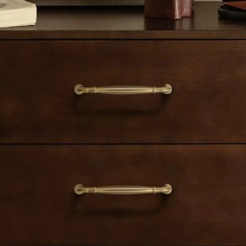 Antique Bronze Cabinet Door Handles Zinc Alloy Single-Hole Installation Drawer Furniture Knobs Wardrobe Door Handles