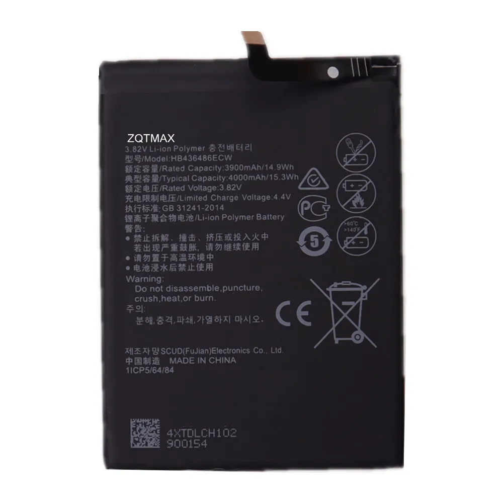 HB436486ECW Battery For Huawei P20 Pro Honor 20 Pro /Honor view20 / Mate 20 /Mate X /Mate 10 /Mate 10 Pro AL00 L09 L29 TL00