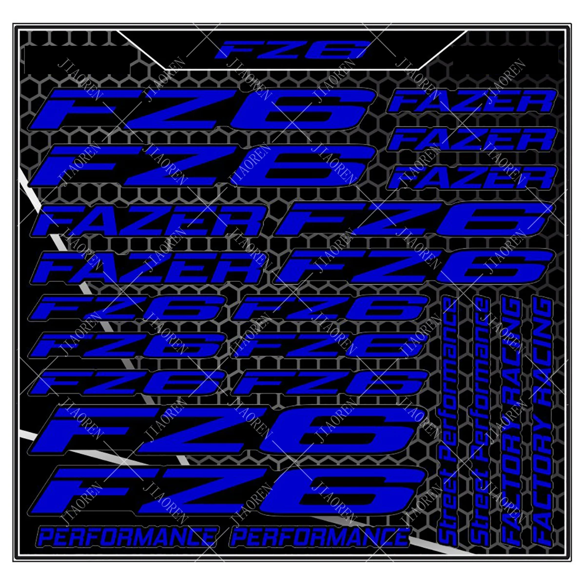 For YAMAHA FZ6 Sticker Decal FZ 6 Logo Kit