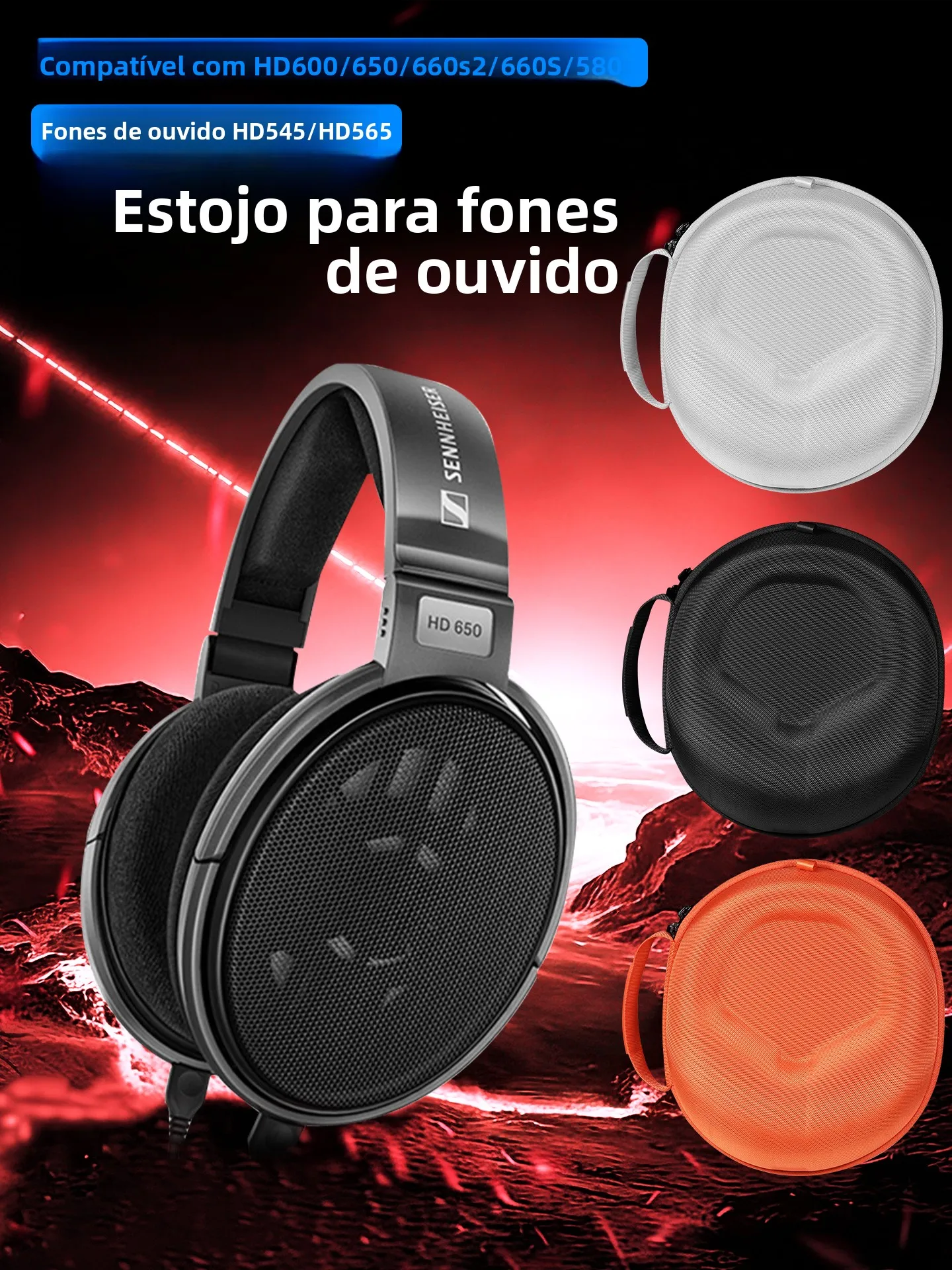 ゼンハイザー-hd620s-ヘッドセット収納ボックス耐圧ヘッドバンドスタイル-hd600-hd650-hd660660s2-ケースデジタルアクセサリーバッグ