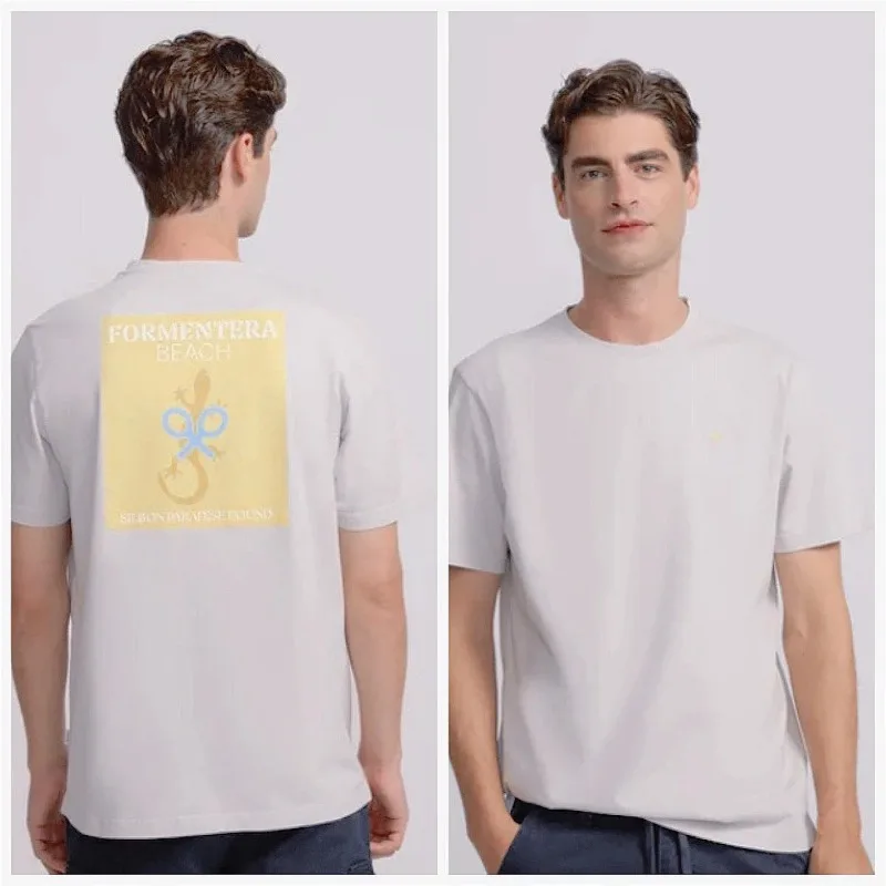 Silbon صيف جديد إلكتروني طباعة الرجال والنساء قصيرة الأكمام تي شيرت علوي مريح الرياضة اللياقة البدنية تنفس تي شيرت كامل #2