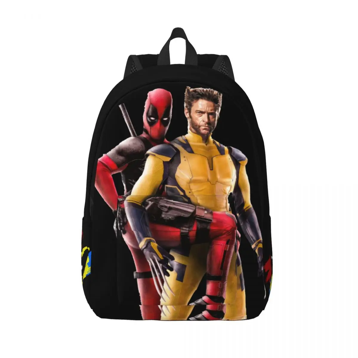 

Picnic Popular Movies Retro Washable Lightweight Deadpool & Wolverine College Bag Male Lady Knapsack Birthday