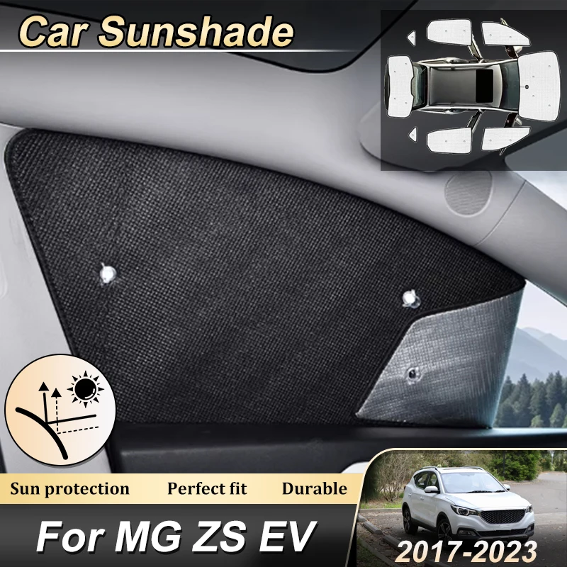 

Car Window Sunshade For MG ZS EV 2017-2023 Car Full Covers Sun Visors Window Shading Sun Protector Covers Anti-UV Accessories