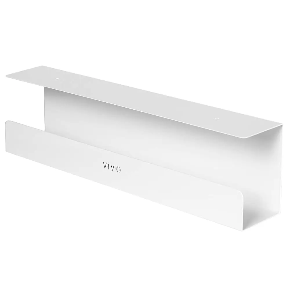 

Подстольный лоток для кабелей 17 дюймов, органайзер для проводов, аксессуары для домашнего офиса, белый, DESK-AC06-1CW