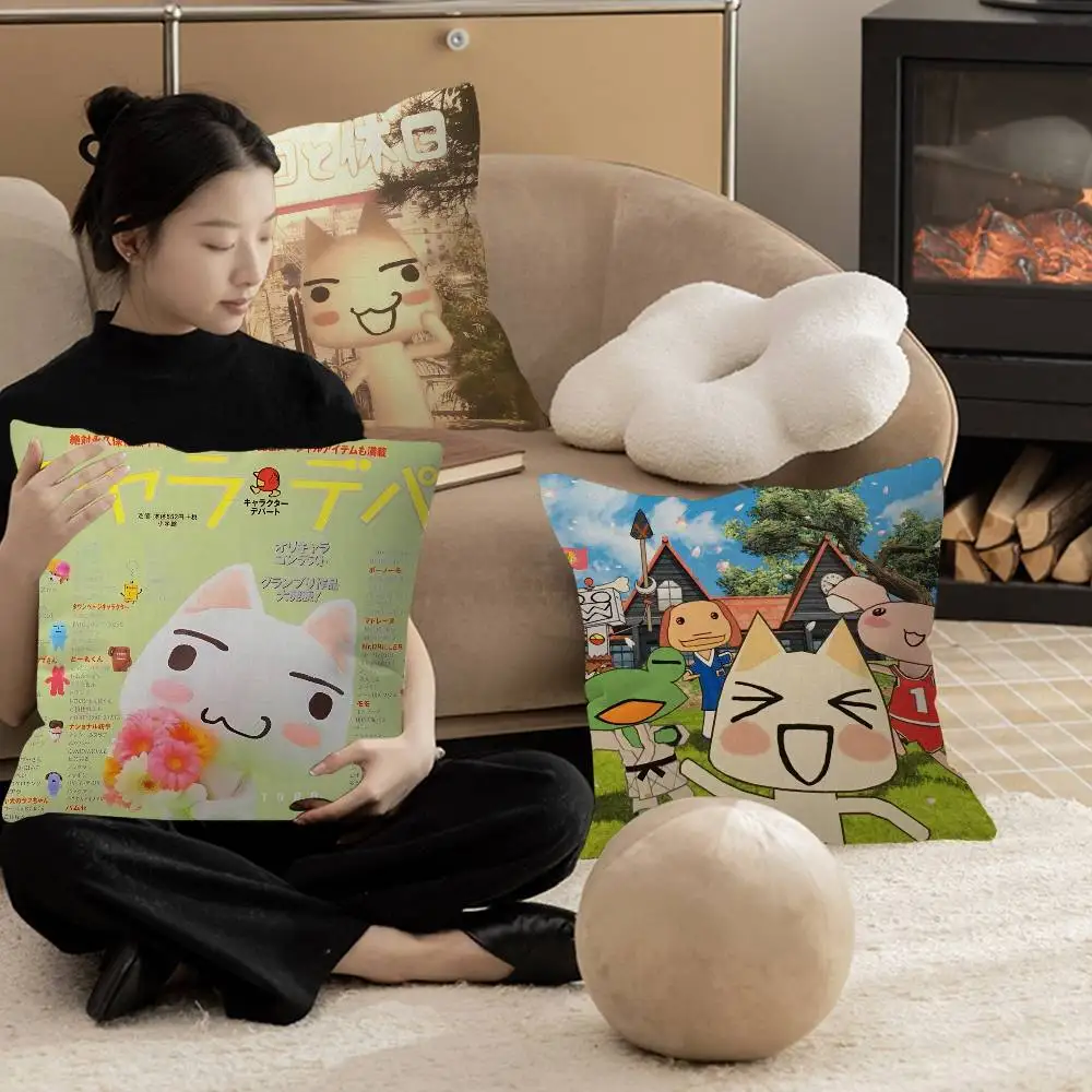 Inoue Toro CUTE Cat Hot Classic Movie Pillow Cushion Cover Pillowcase Living Room Sofa Home Decor Customized