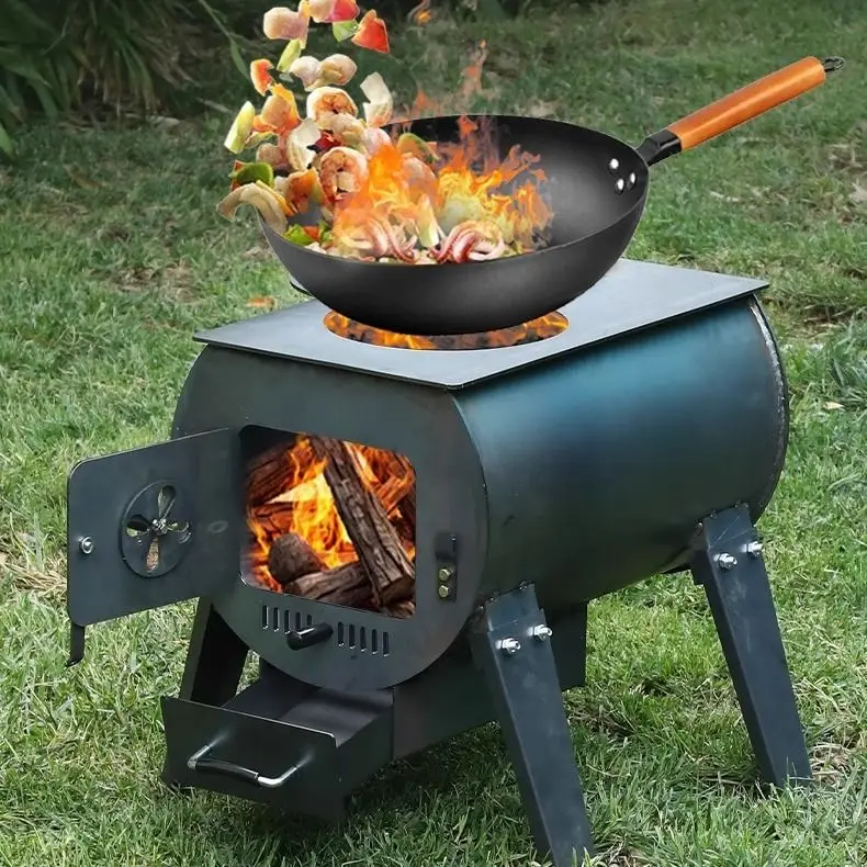 

Winter Outdoor Wood Burning Stove Home Indoor el Earth Stove Rural Coal Burning Furnace Portable Barbecue ill