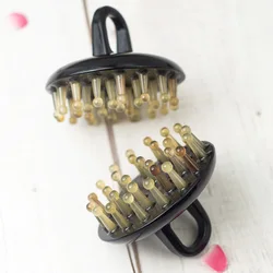Cow Horn Comb Head Massage Comb Natural Sheep Horn Comb Meridian Comb Essential Scalp Care for Health Preservation Hairdressing