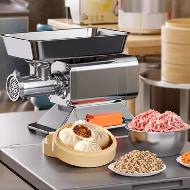 다기능 상업용 데스크탑 전기 고기 분쇄기 고출력 자동 분쇄 냉동 고기 야채 분쇄기