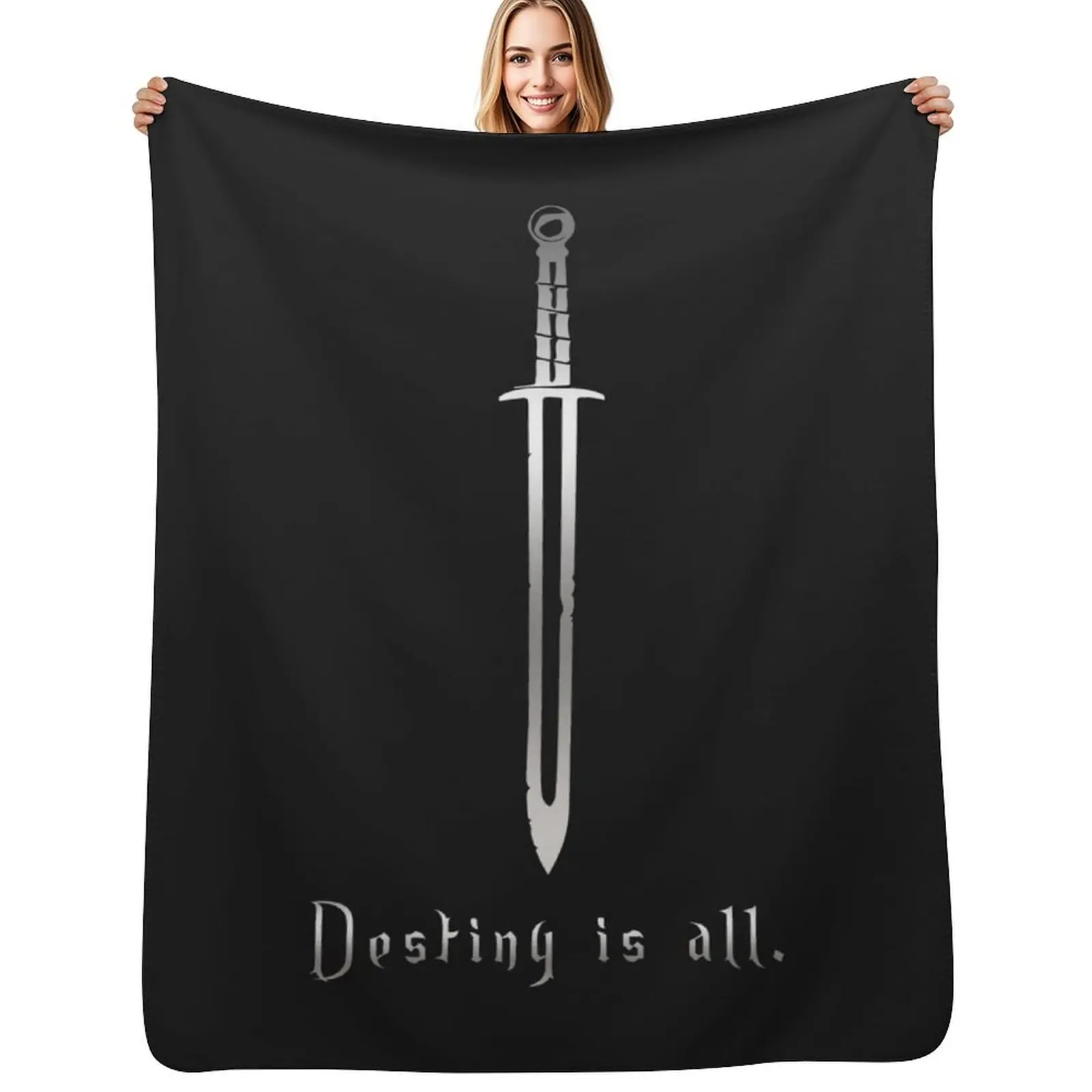 

The Last Kingdom - Destiny is all Throw Blanket Blankets For Sofas Bed linens cosplay anime Blankets
