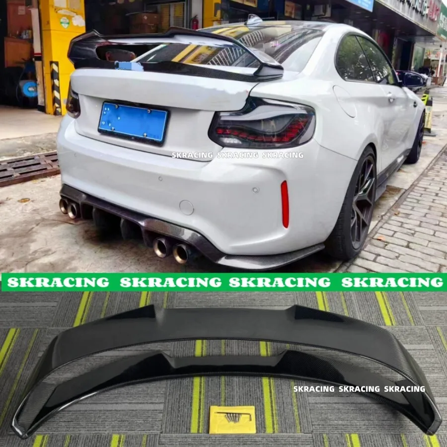

Для BMW F22 2 SERIES F87 M2 2014-2021 гг., задний спойлер багажника из углеродного волокна, комплекты кузова