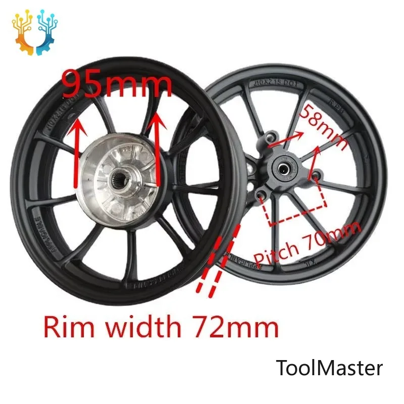 【2026】Motorcycle Modified Aluminum Alloy Front Back Wheels Rim Disc Brake For DIO18/28 ZX34/35/38/56 Z4 Motorcycle Wheel