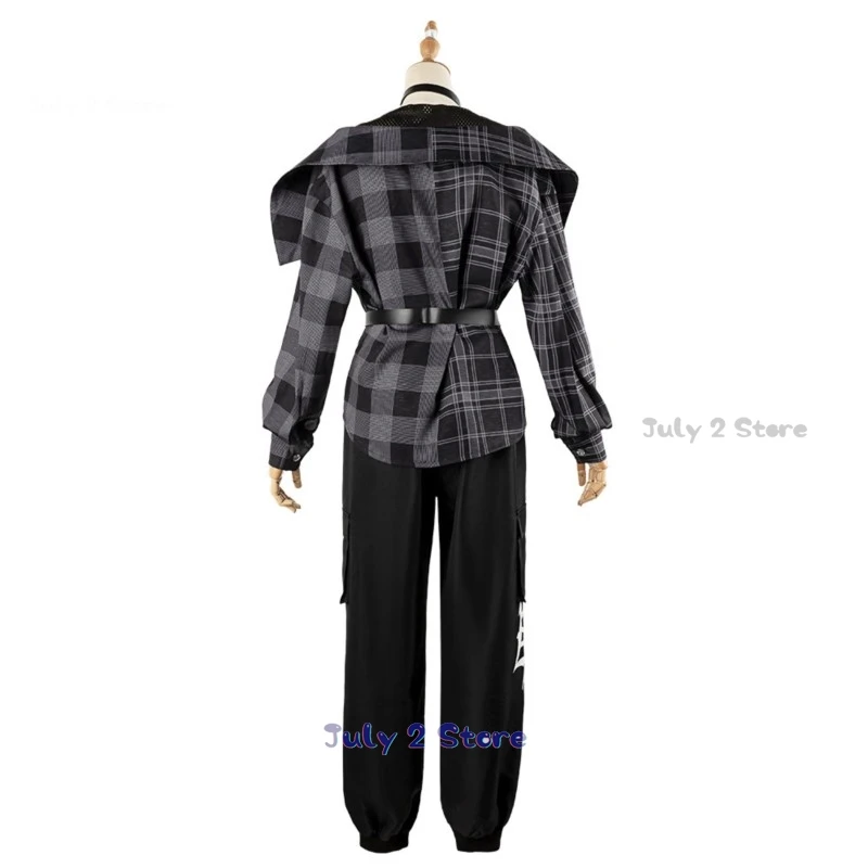 Aoyagi Toya Cosplay Kostüm Perücke Junge Halloween Party Tägliches Set Spielprojekt Sekai Bunte Bühnenkleidung Outfit Mantel Hose Fancy