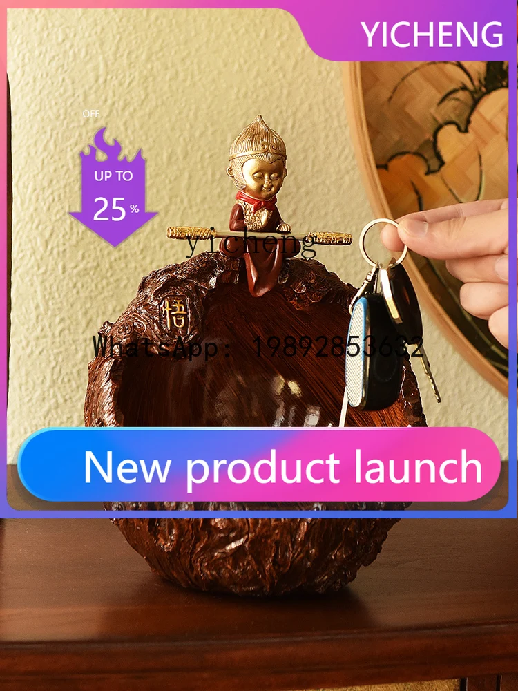 

new Chinese entrance key storage home shoe cabinet Zen small ornament living room bookcase decorative ornament