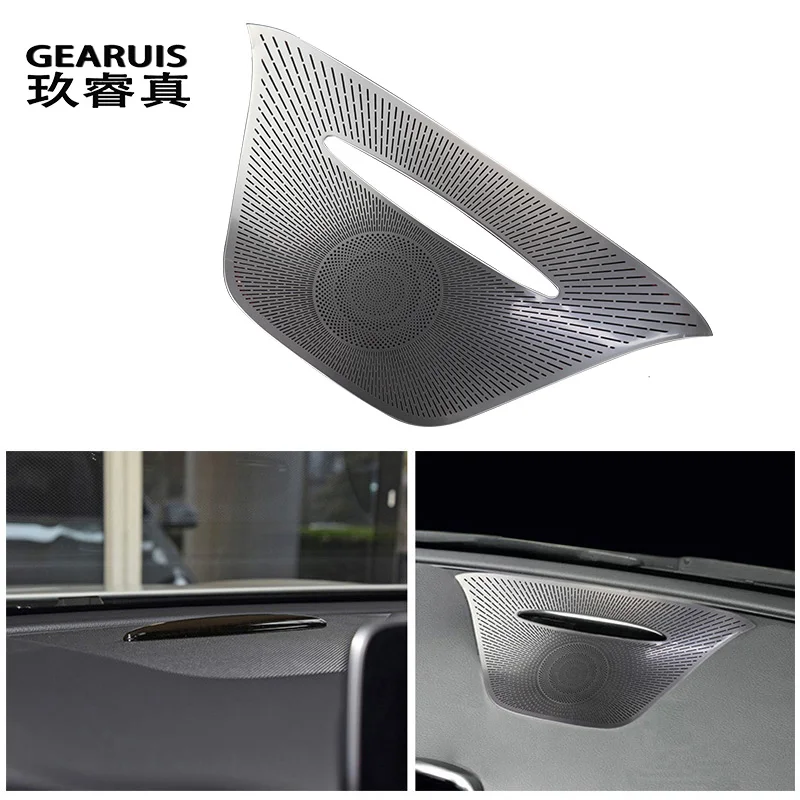 For Mercedes Benz A GLA CLA Class W176 X156 C117 Car Interior Audio Speaker Dashboard Loudspeaker decoration Cover Sticker Trim